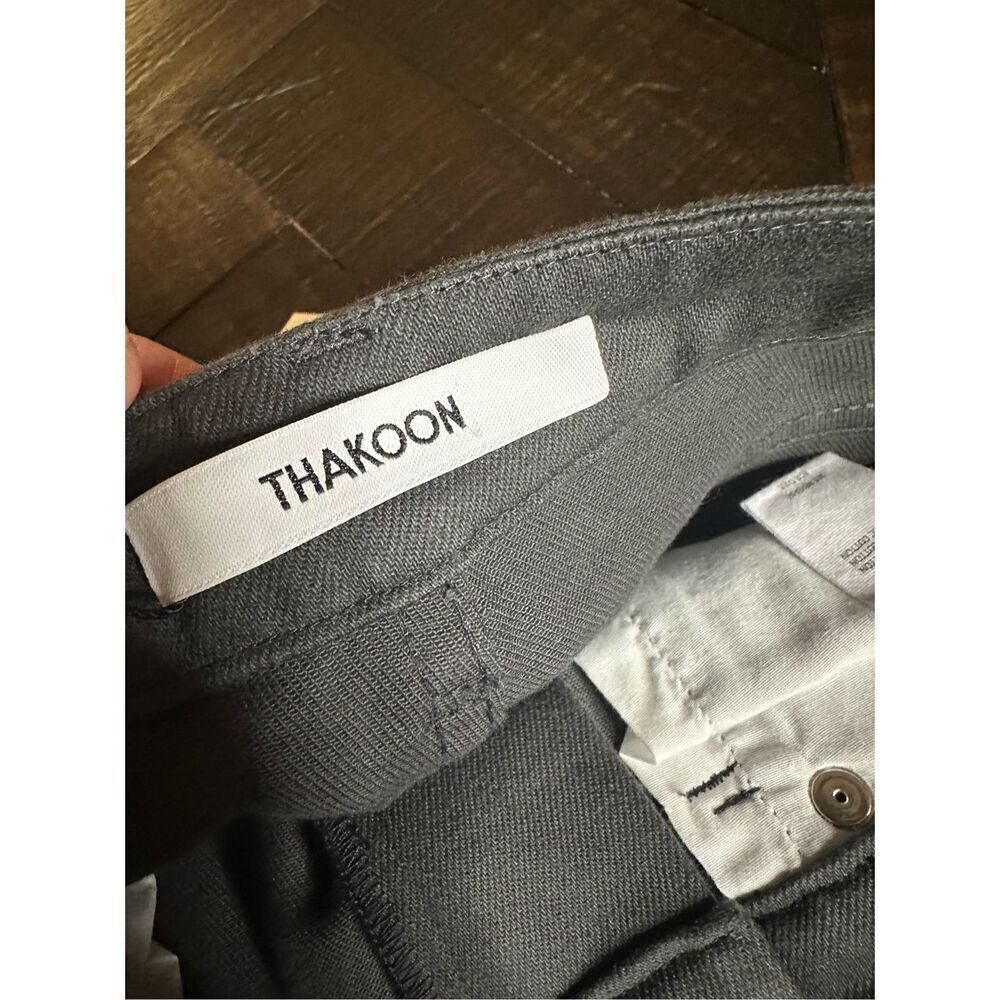 ๐ธ Thakoon High Rise Slate Gray Classic Cropped Jeans Size 2 New - Picture 5 of 8